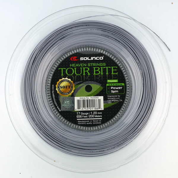 Solinco Tour Bite Soft 16L/1.25 Tennis String (Silver